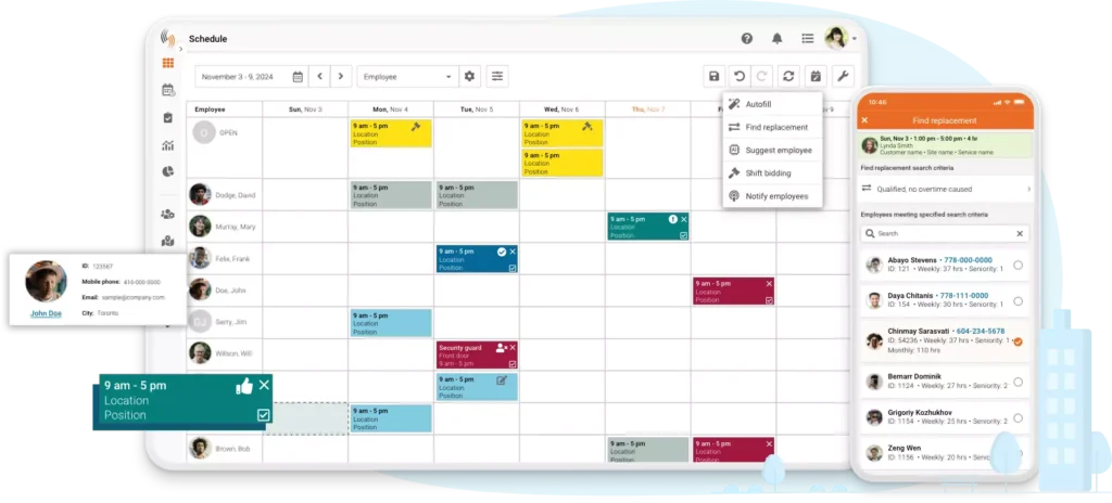 scheduling split shifts